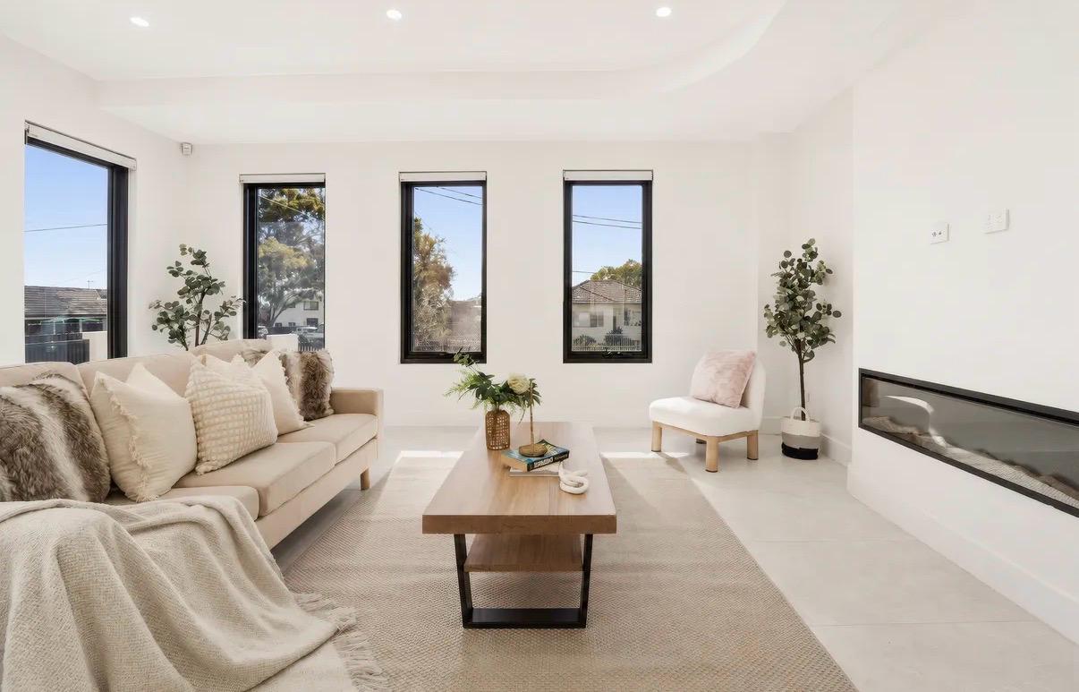 Modern residential home renovation with premium interior finishes