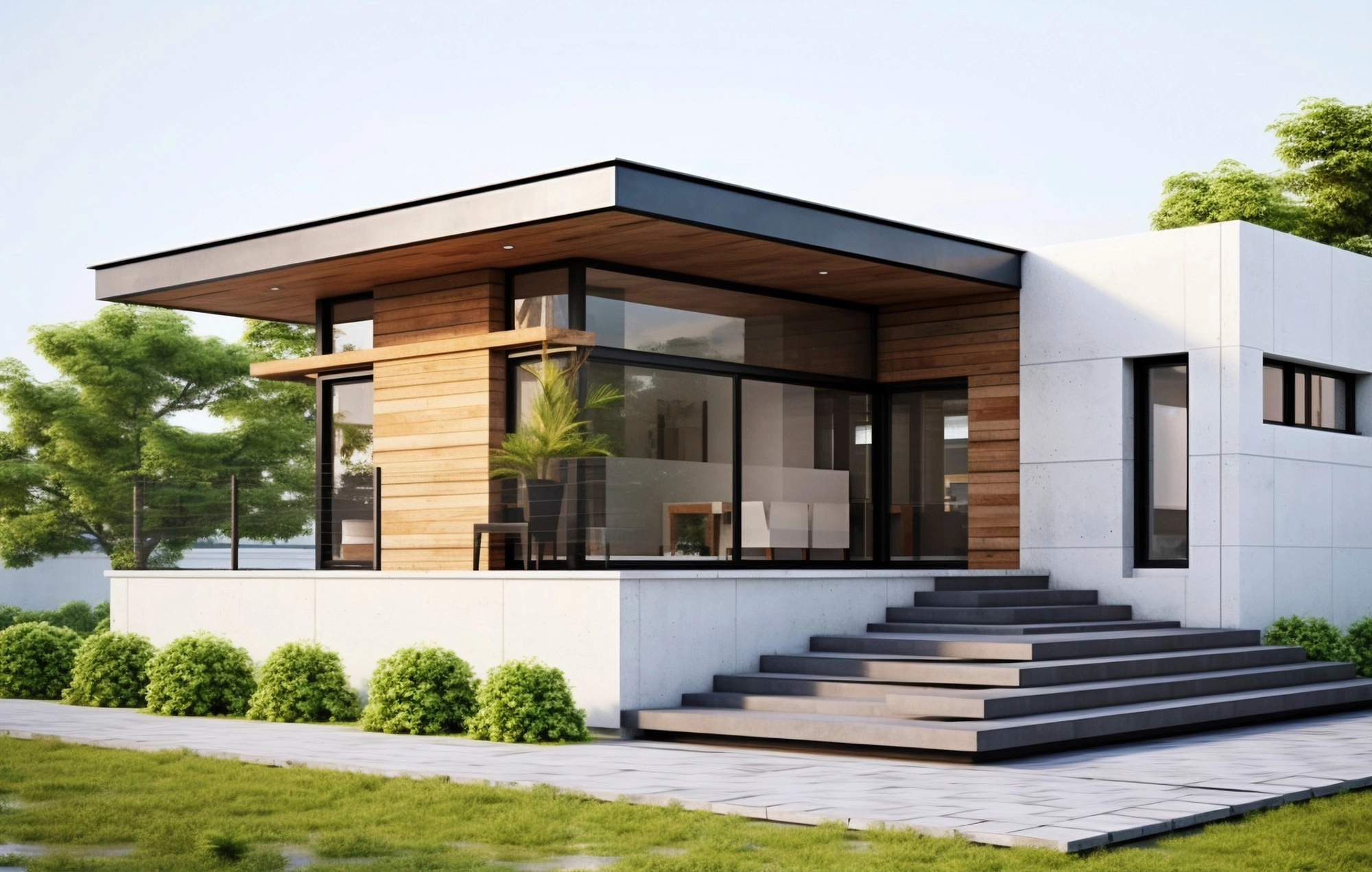 Modern rear home extension